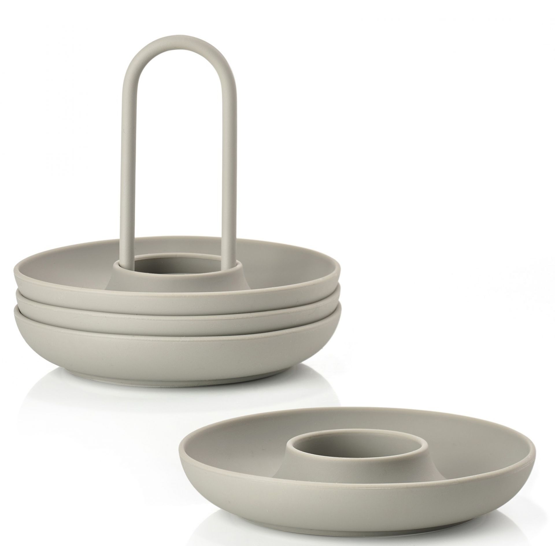 Singles Eierbecher mit Halter 4-er Set Zone Denmark Schlamm EINZELSTÜCK